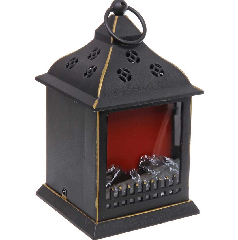 Фигура светодиодная "камин-искры пламени" 15х15х30см на батарейках. usb