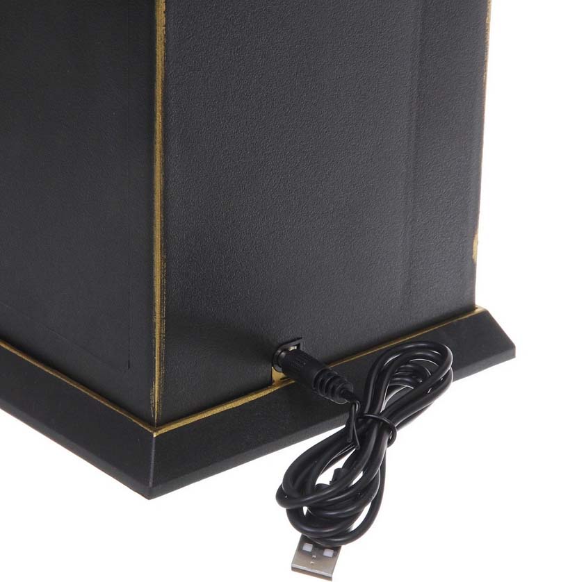 Фигура светодиодная "камин-искры пламени" 15х15х30см на батарейках. usb