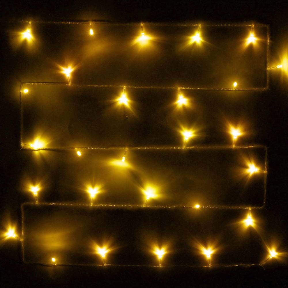 Гирлянда эл. led 50 ламп, 5,5м, 8р.,теплый белый, прозр.провод .