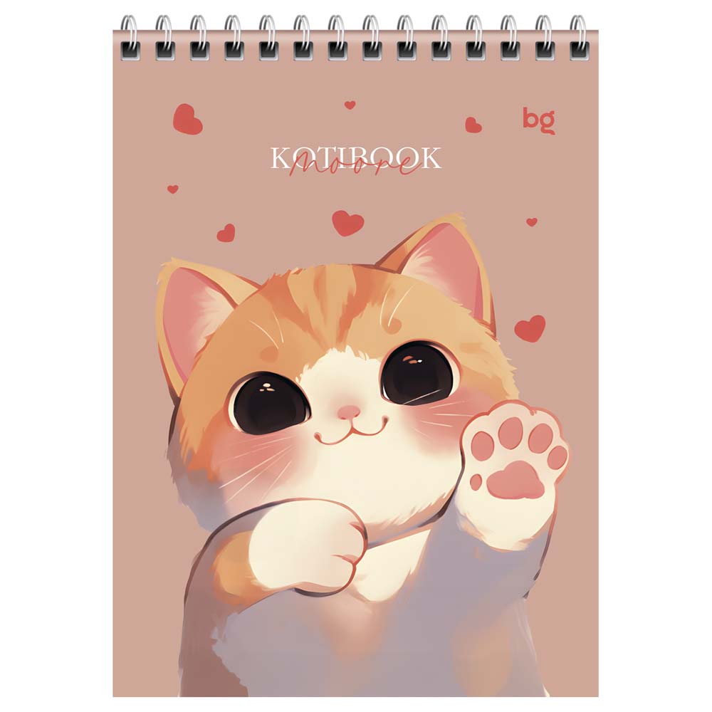 Блокнот а5 гребень 40л. кл. "котибук" (bg) асс-т