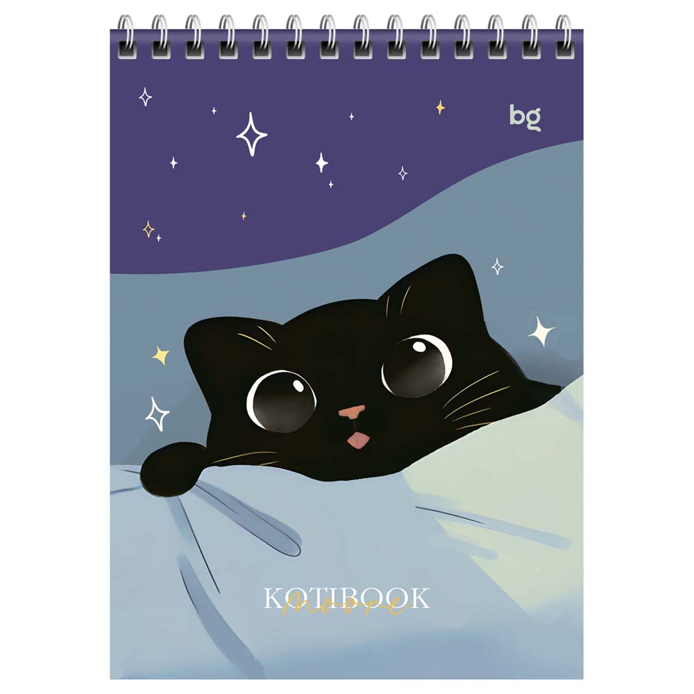 Блокнот а5 гребень 40л. кл. "котибук" (bg) асс-т