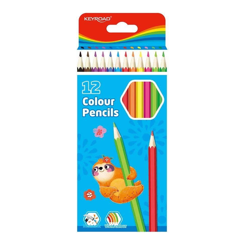 Карандаши цветные keyroad 12цв. шестигран.