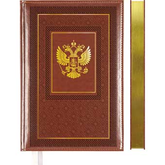 Ежедневник недатир. а5 devente "symbol" коричневый тонир.блок,кож.зам.