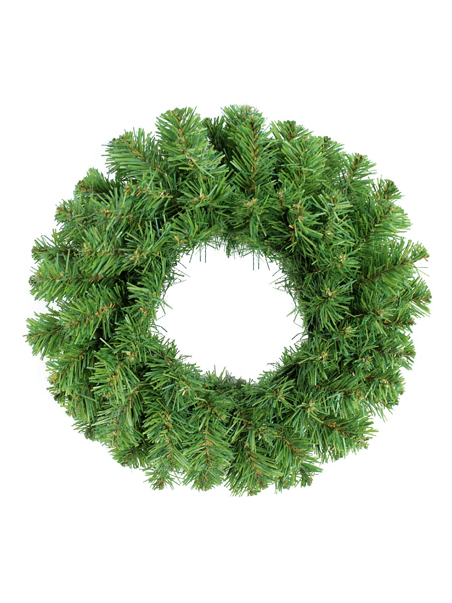 Венок новогодний светло-зелёный d35см