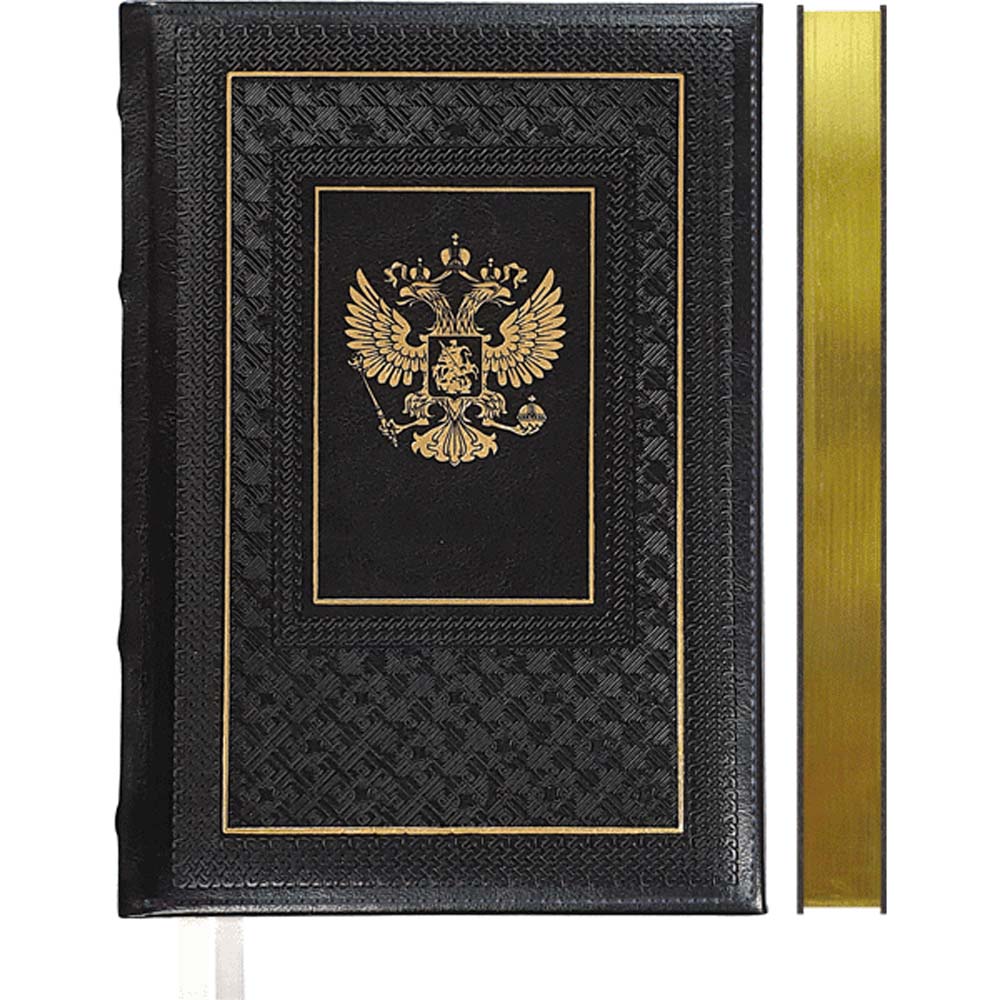 Ежедневник недатир. а5 devente "symbol" чёрный с золотым срезом,тонир.блок,кож.зам.