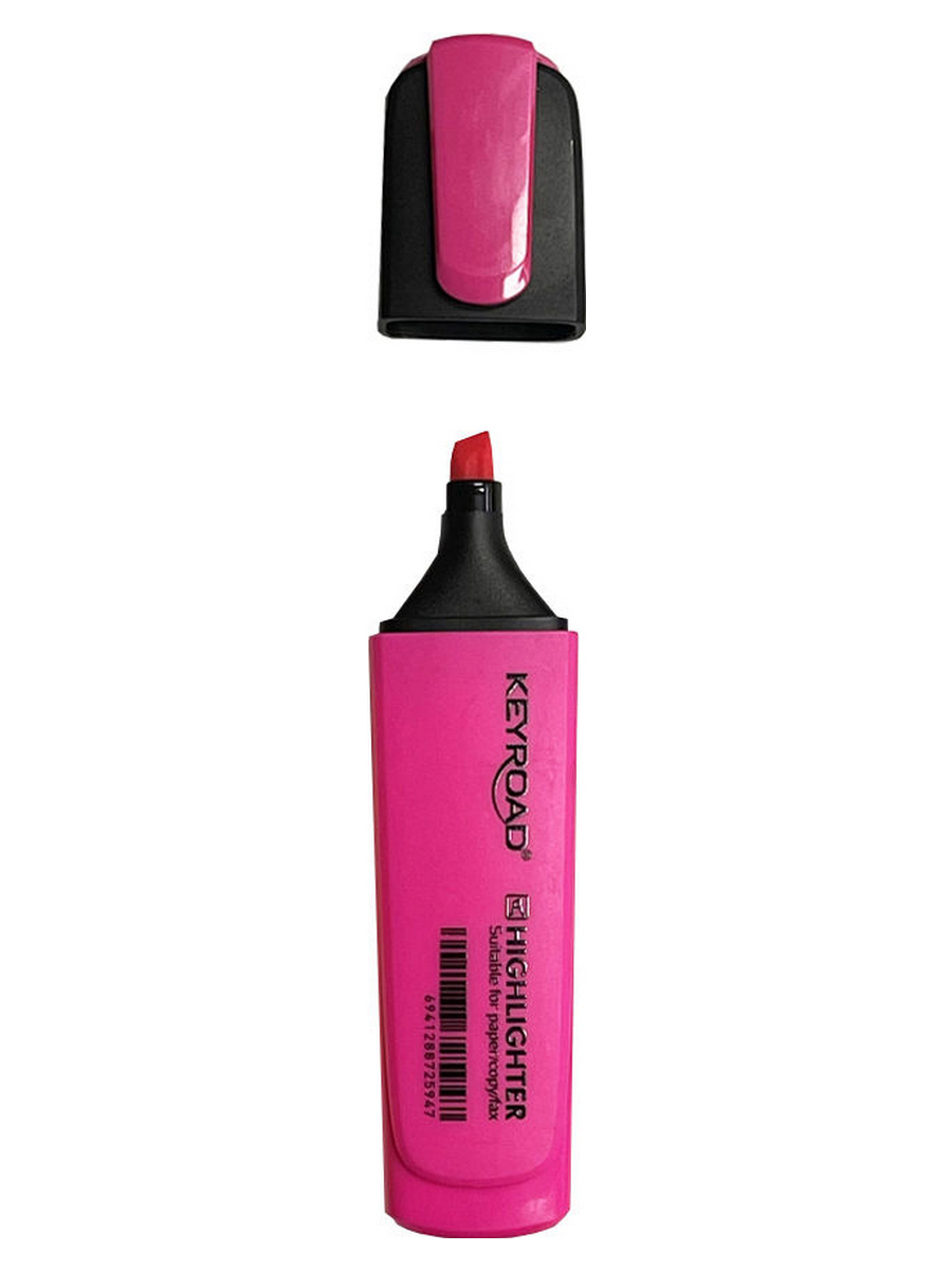 Маркер текстовый keyroad "neon" розовый резец 2,0мм-5,0мм