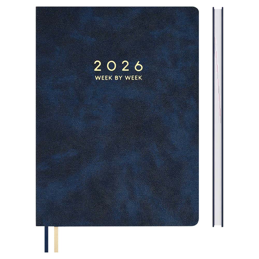 Еженедельник 2026 а4 escalada "тиволи делавэ" синий кож.зам.