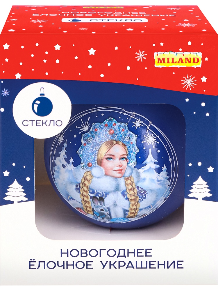 Шар 6,0см "зимняя красавица" (стекло)