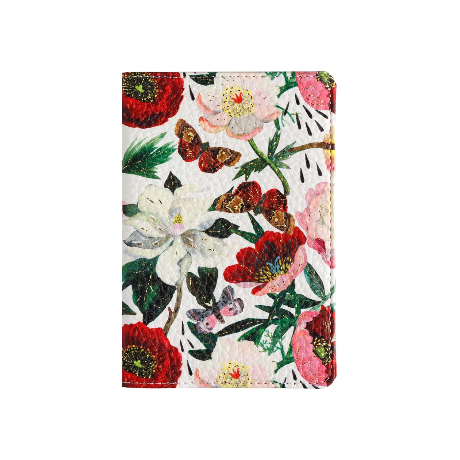 Обложка д/паспорта кож.зам. bruno visconti "flora. пионы"