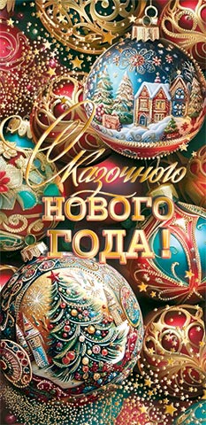 Конверт для денег "сказочного нового года!" фольга