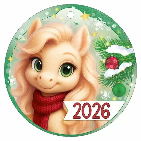 Бирка мини "2026" 94х94мм текст