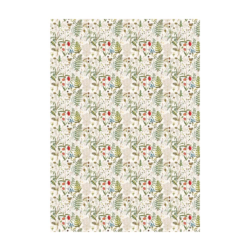 Бумага упаковочная 70х100см "flora. луговые травы"