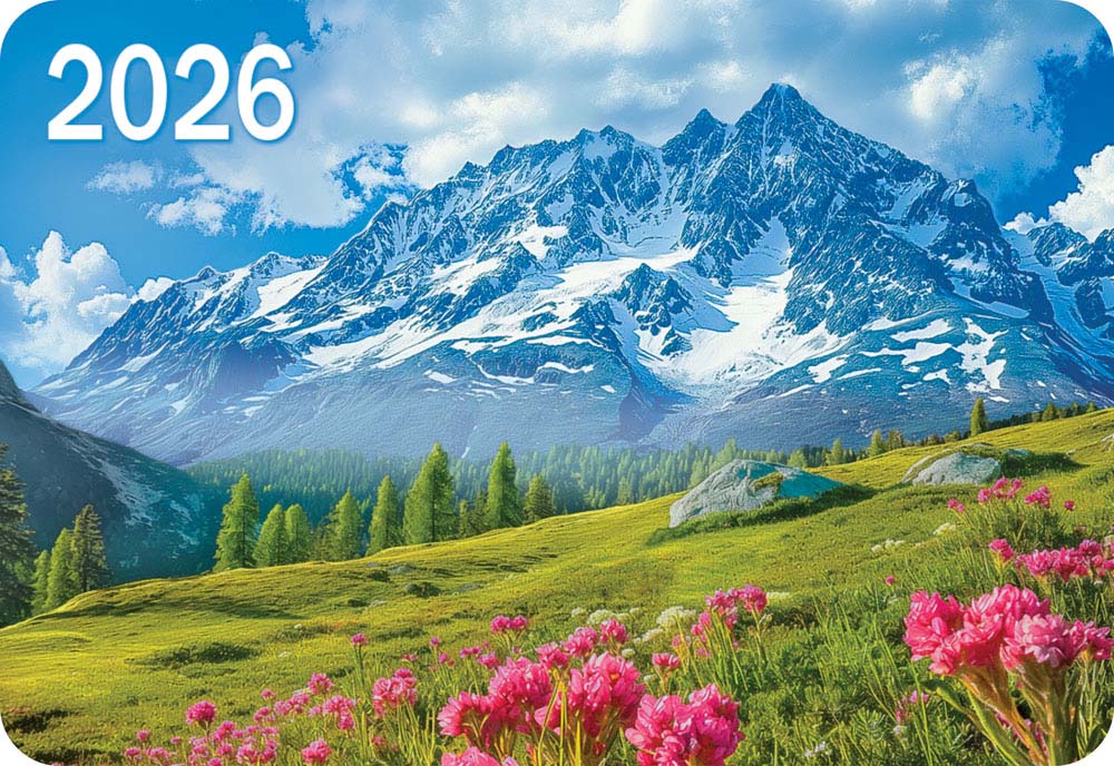 Календарь карманный 2026 "горы"