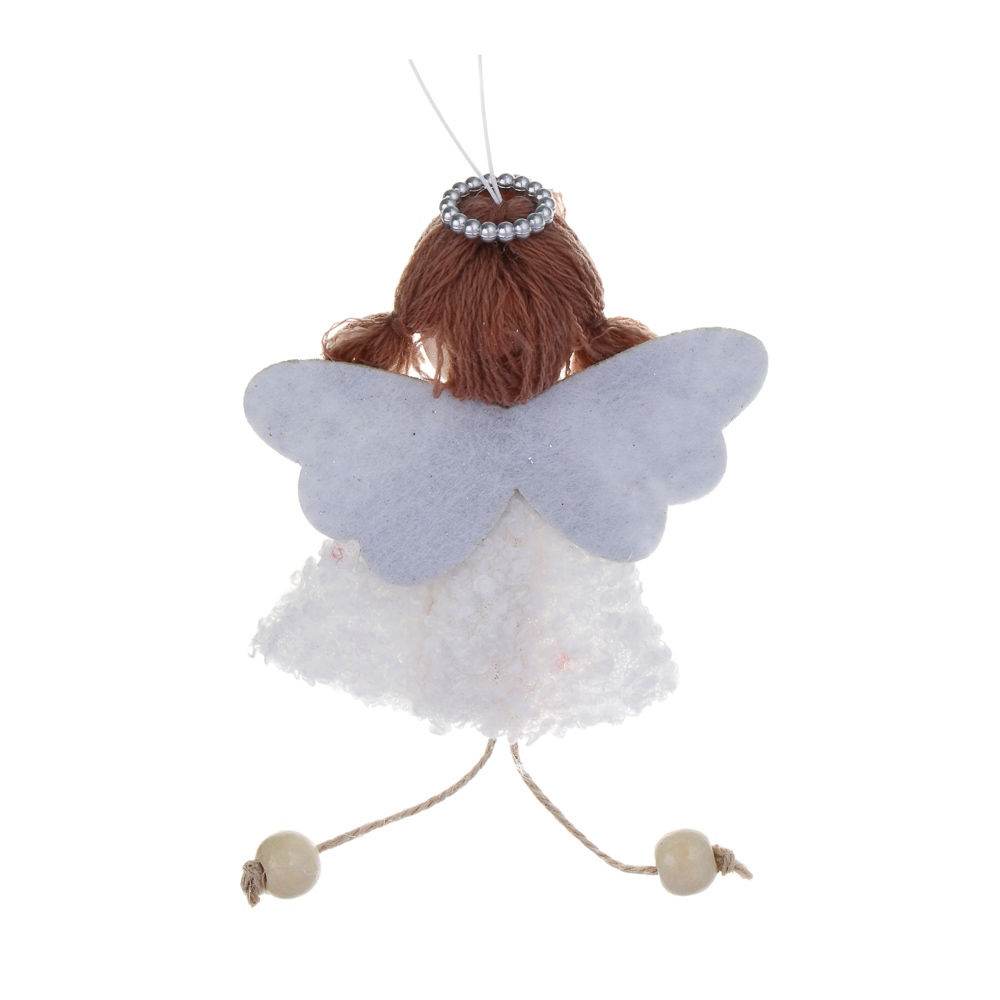 Сувенир-подвеска "ангел" 15см белый асс-т