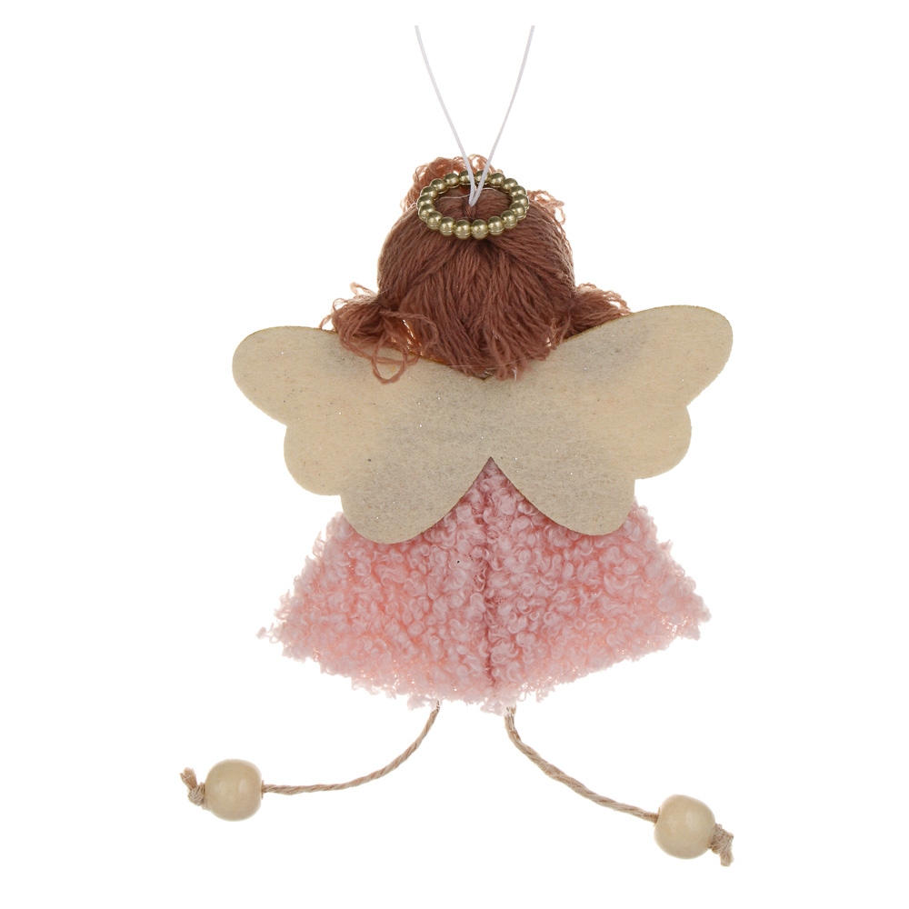Сувенир-подвеска "ангел 15см розовый асс-т