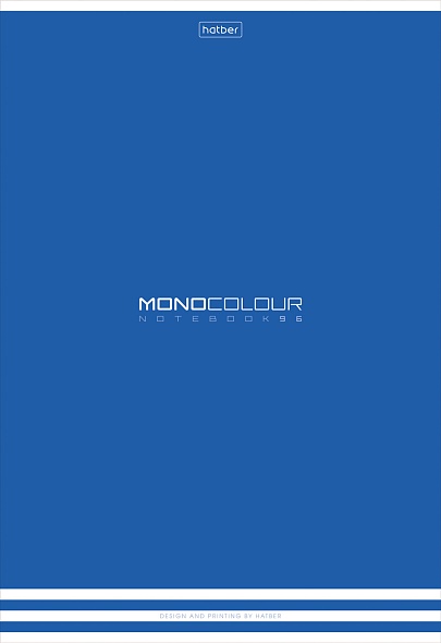 Тетрадь а4 96 л. лин. "monocolour" (hatber) б/б ламинация
