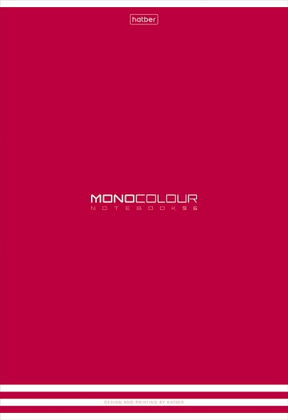 Тетрадь а4 96 л. лин. "monocolour" (hatber) б/б ламинация