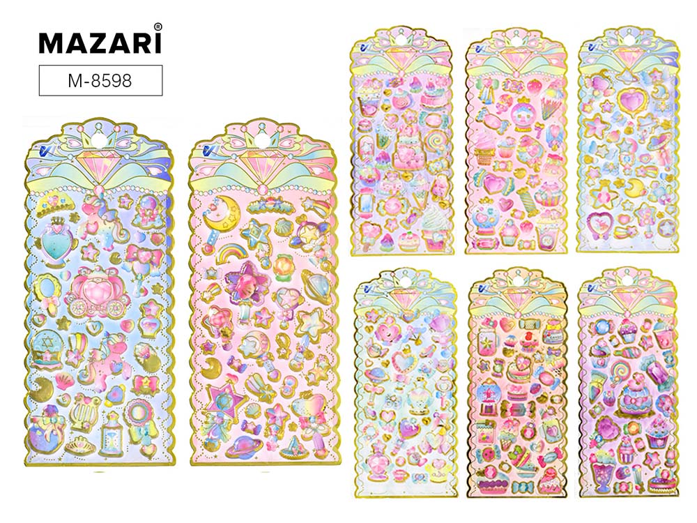 Наклейка 10х22см асс-т