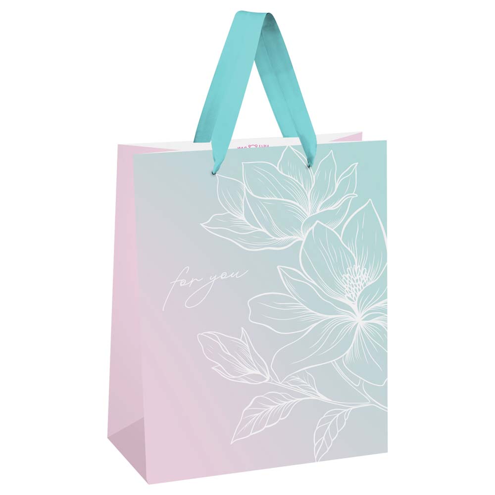 Пакет подарочный "floral gradient" (18х23х10см)