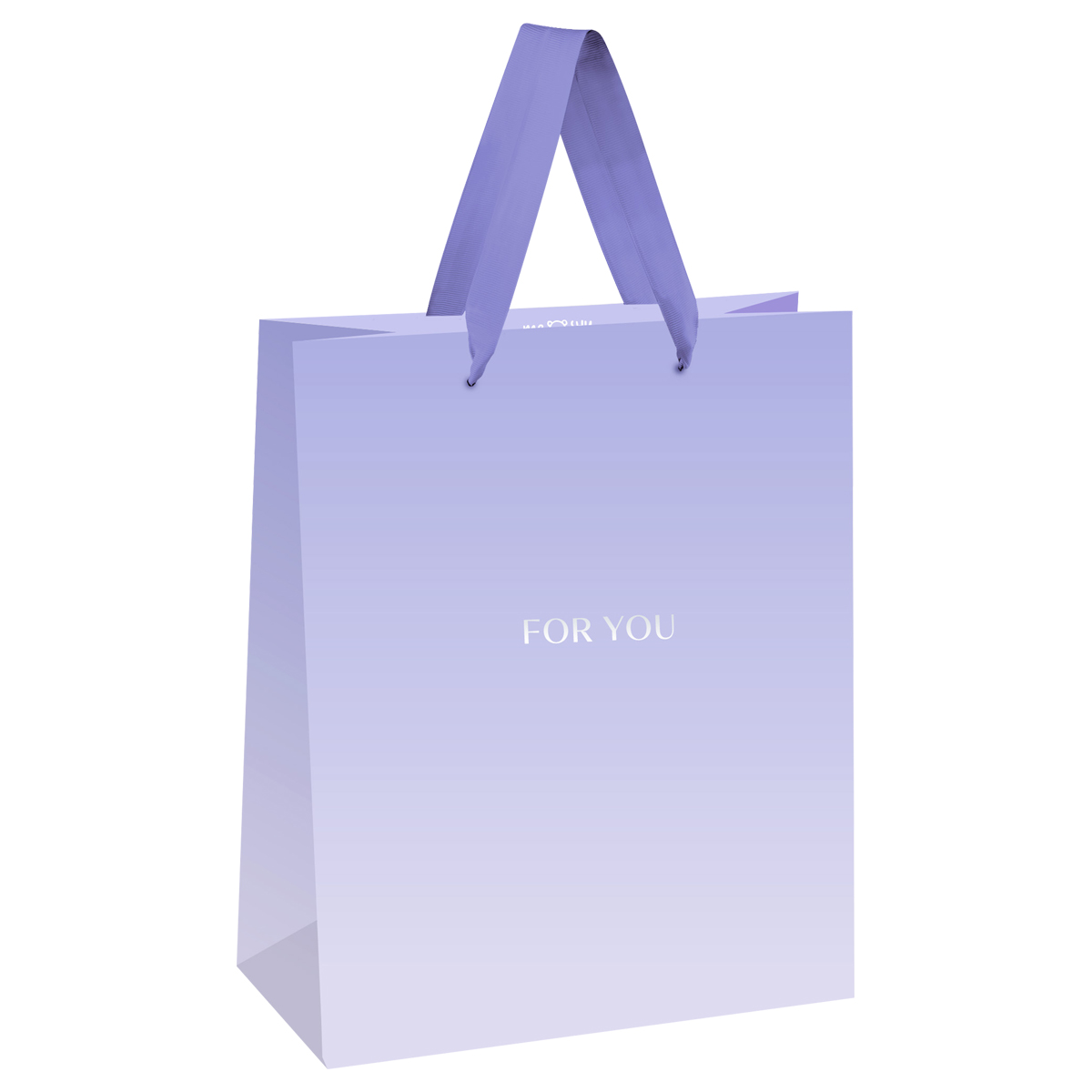 Пакет подарочный "for you. purple" (18х23х10см)