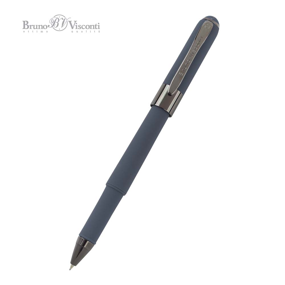 Ручка шар. bruno visconti "monaco" 0,5мм синяя корп.графит