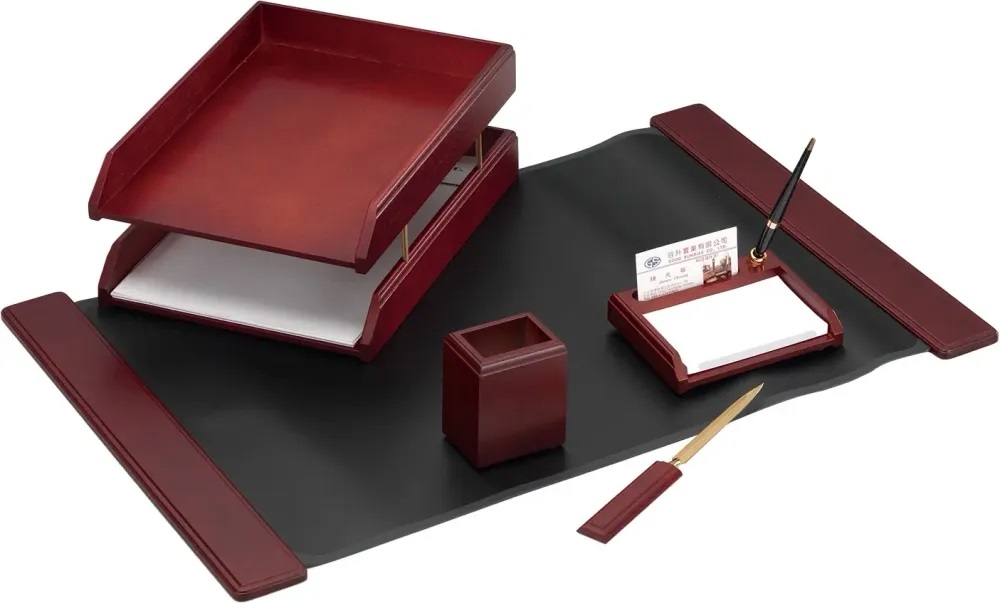 Набор настольный good sunrise 5пр.красное дерево чёрный/коричневый