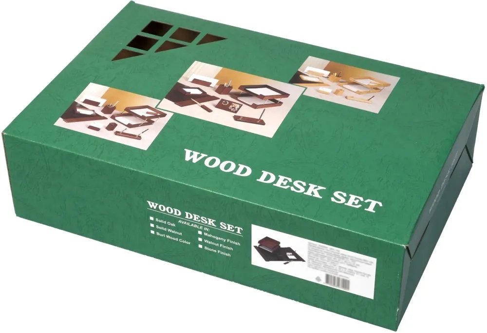 Набор настольный good sunrise 5пр.красное дерево чёрный/коричневый