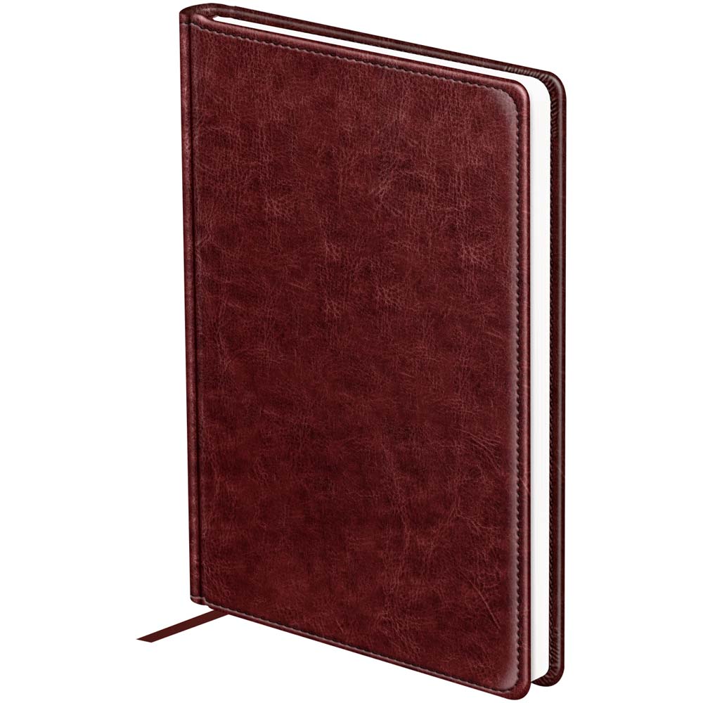 Ежедневник недатир. а5 bg "nebraska. dark red" красный кож.зам.
