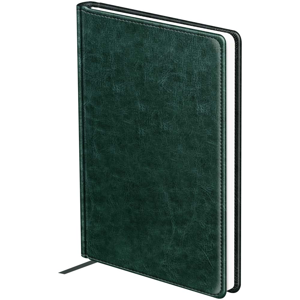 Ежедневник недатир. а5 bg "nebraska. green" зелёный кож.зам.