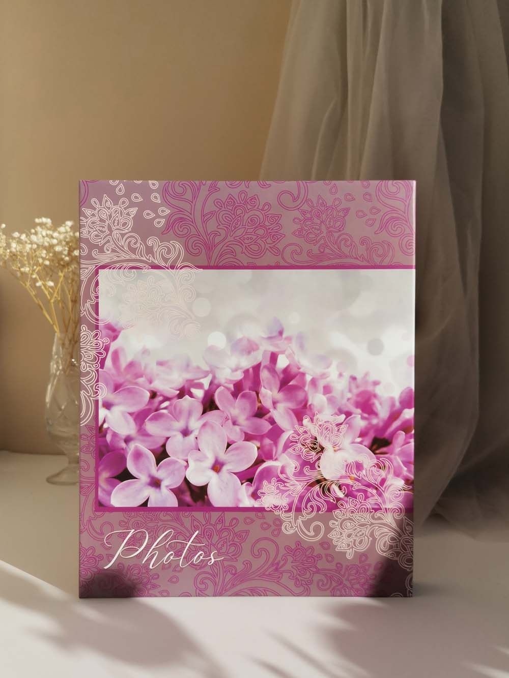 альбом для фото на 200 ф. 10х15см "bloom" сирень Альбом для фото на 200 ф. 10х15см "bloom" сирень