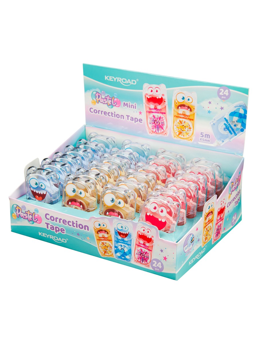 Корректирующая лента keyroad "mini" 5ммх5м асс-т