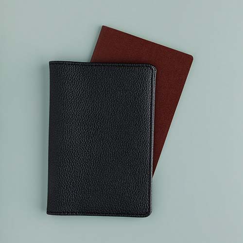Обложка д/паспорта кож.зам. черная