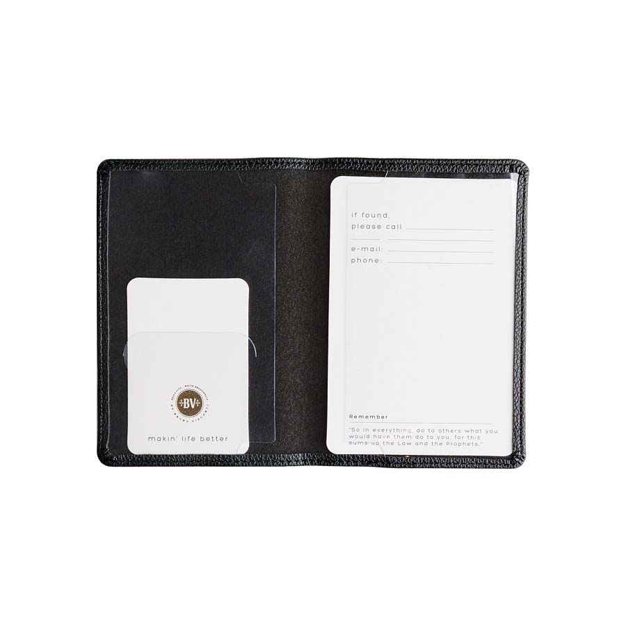 Обложка д/паспорта кож.зам. черная