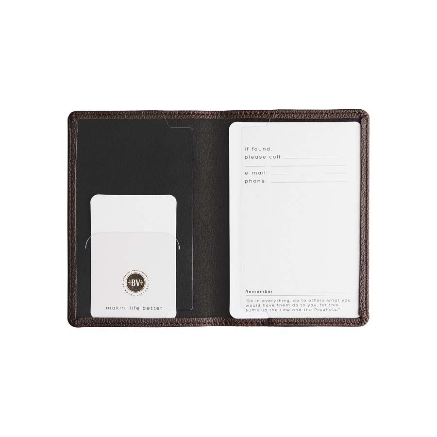 Обложка д/паспорта кож.зам. коричневая