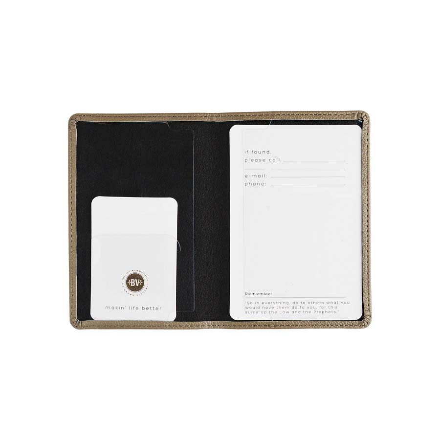 Обложка д/паспорта кож.зам. оливковая