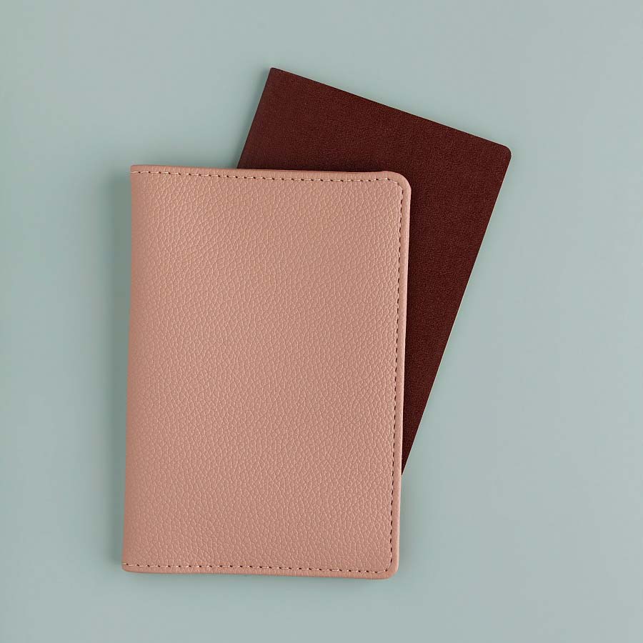 Обложка д/паспорта кож.зам. пыльная роза