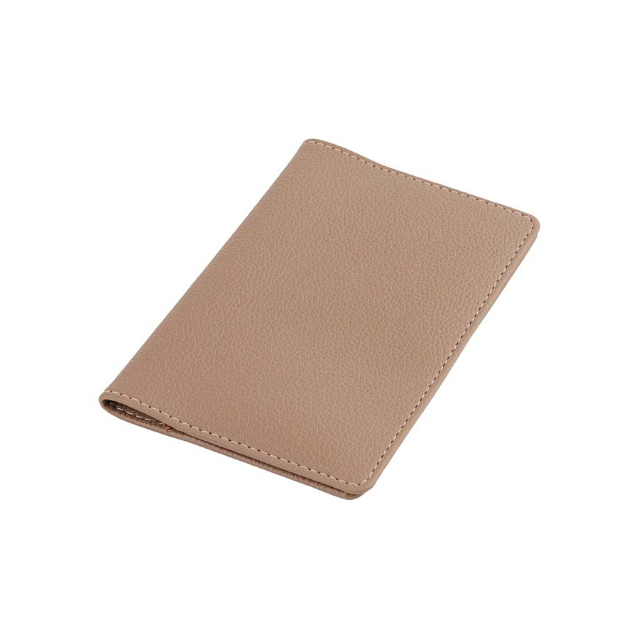 Обложка д/паспорта кож.зам. бежевая