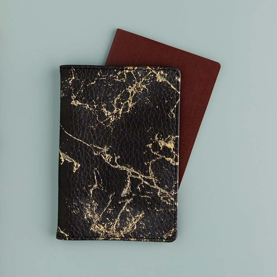 Обложка д/паспорта кож.зам. bruno visconti "crrara black"