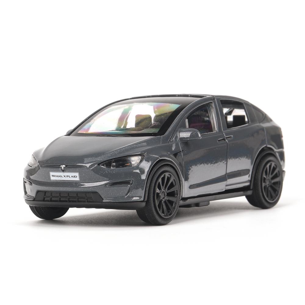 Игра машина инерц. металл. "tesla model x plaid" 12см (технопарк)