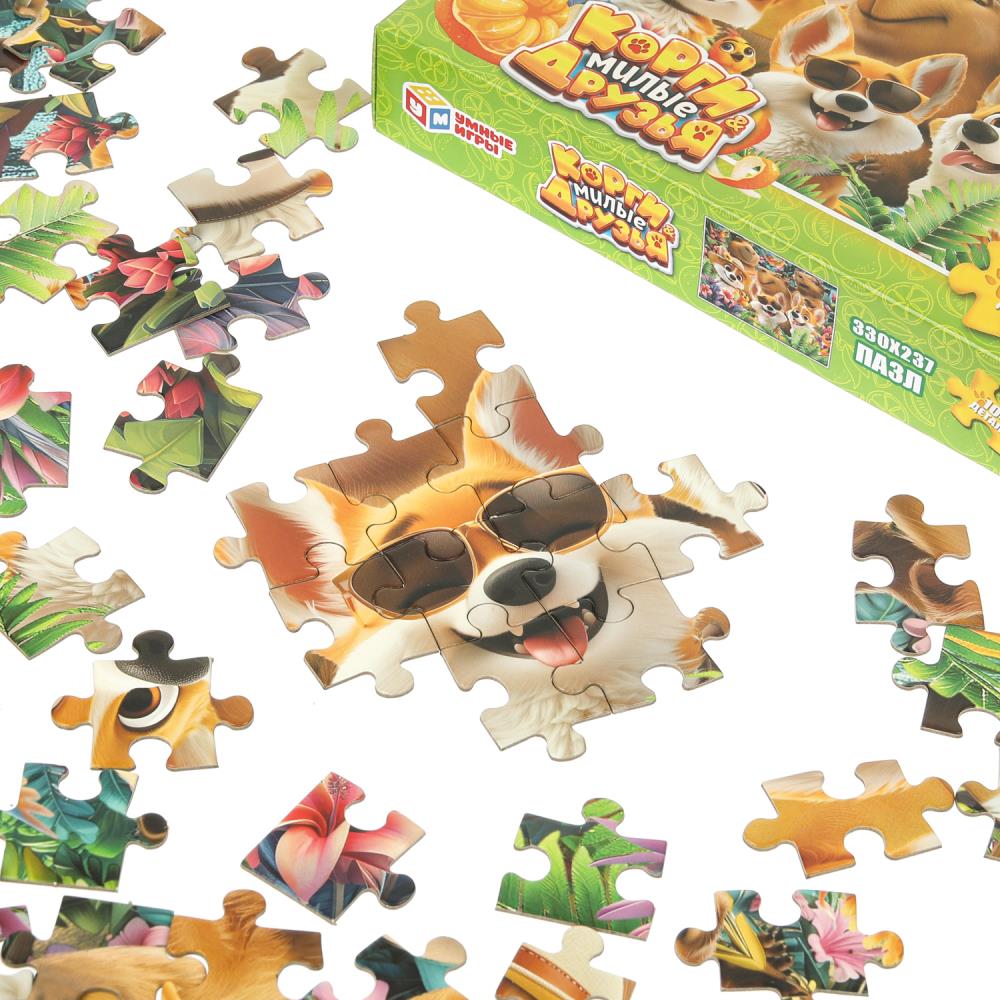 Пазлы 104 дет. "корги и милые друзья" (умные игры)