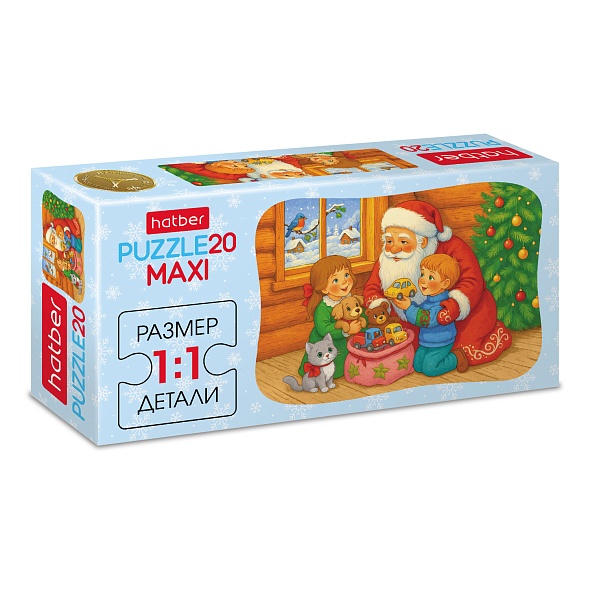 Игра пазлы maxi 20 дет. "время подарков" (hatber)