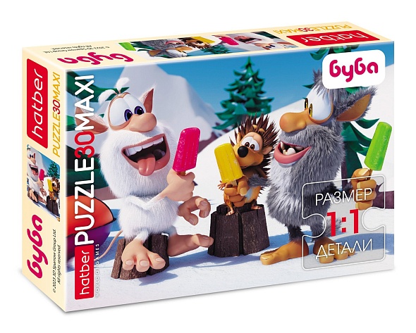 Игра пазлы maxi 30 дет. "буба" (hatber)