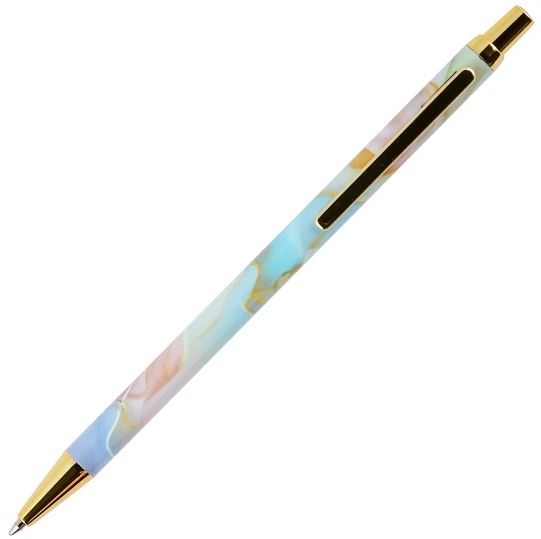 Ручка шар. авт. fiorenzo "пастельный флюид" 0,7мм синяя,в футл.