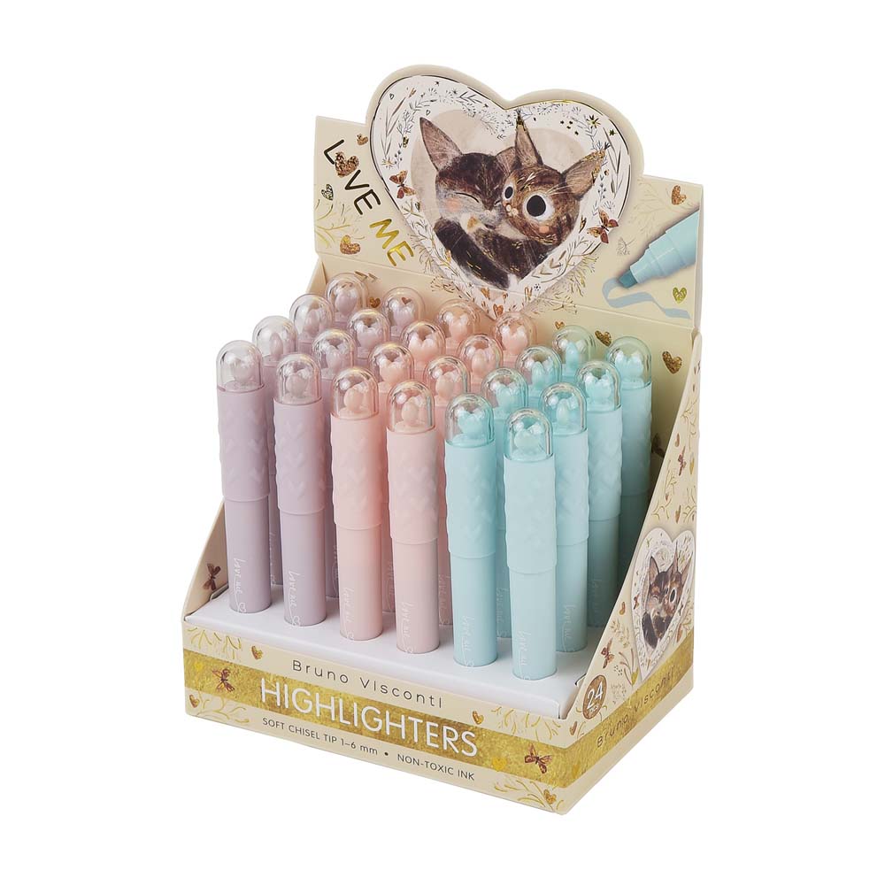 маркер текстовый bruno visconti "love me" резец 1,0-5,0мм асс-т Маркер текстовый bruno visconti "love me" резец 1,0-5,0мм асс-т