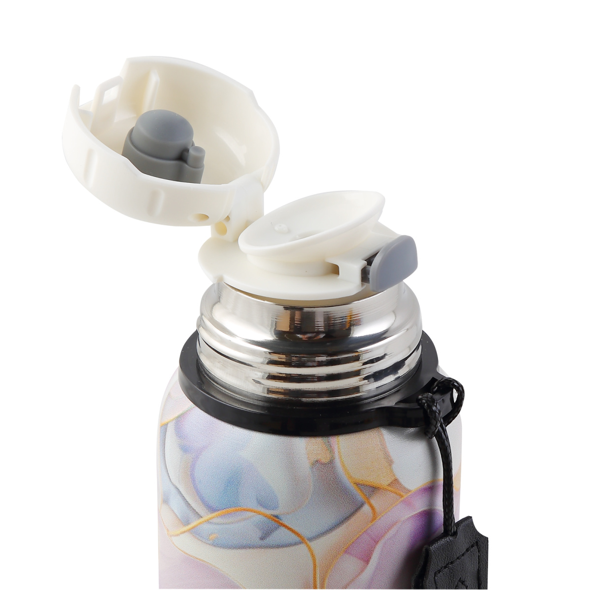 Термос fiorenzo "пастельный флюид" 600мл нерж.сталь асс-т