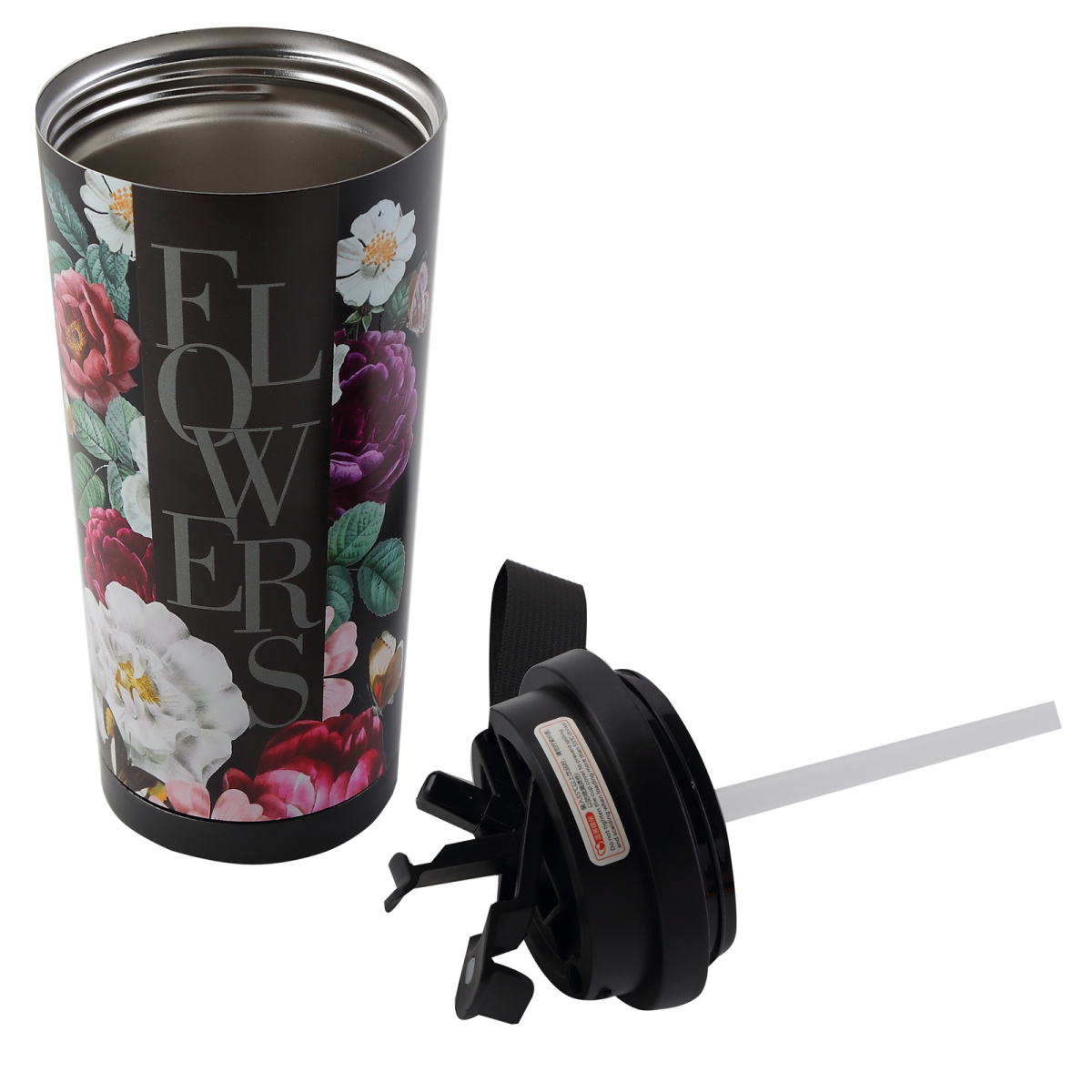 Термокружка fiorenzo "цветочный вернисаж" 530мл асс-т