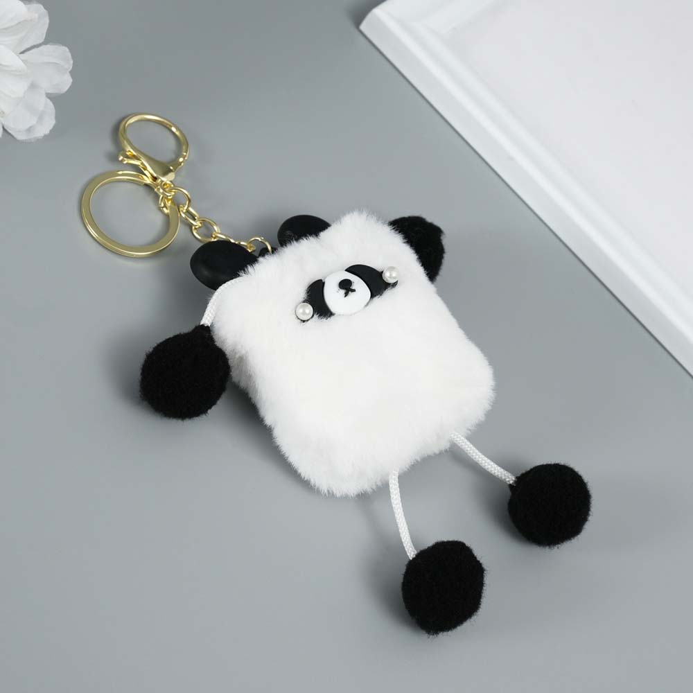 Брелок "пушистик. квадратная панда" 14,5х10х2см