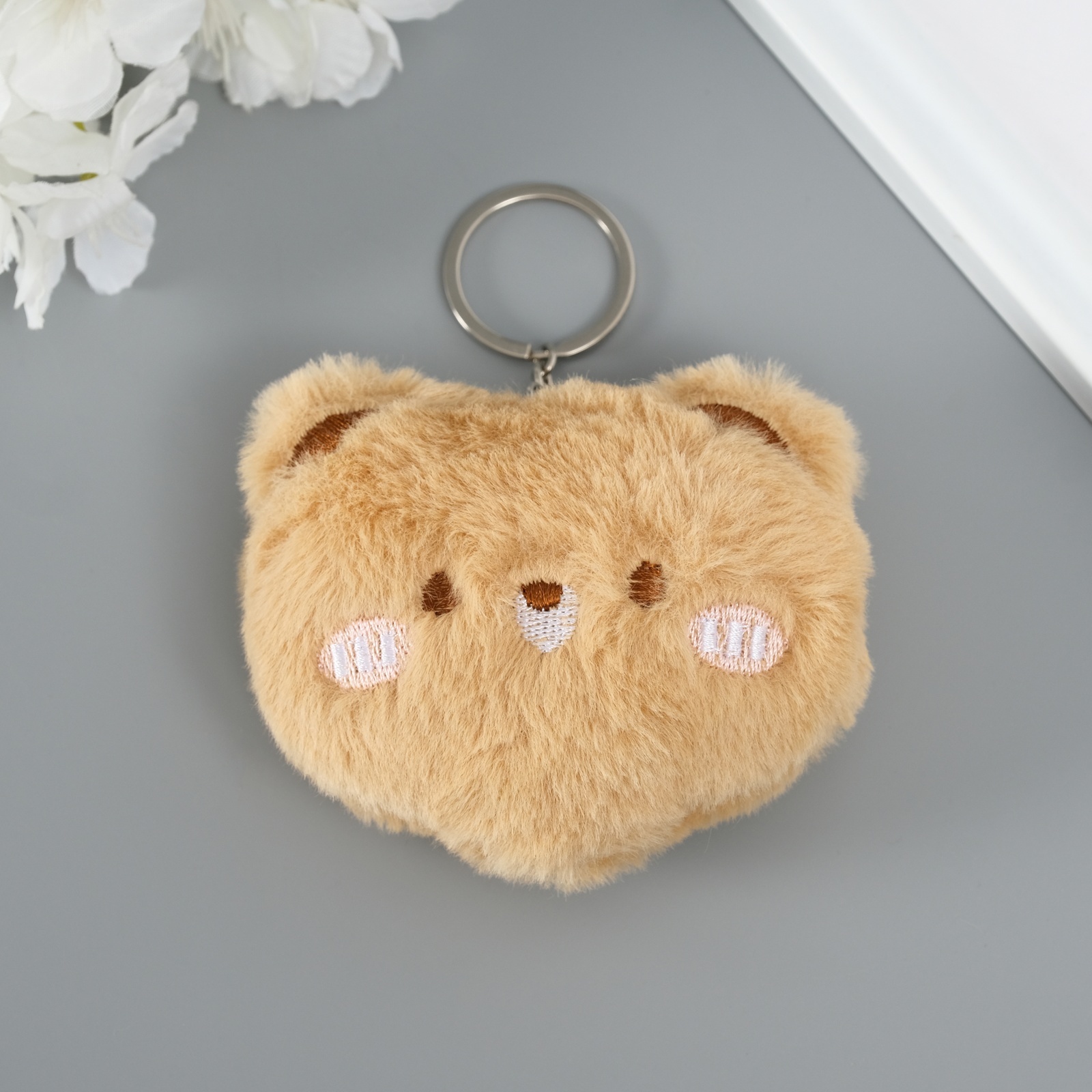 Брелок "пушистик. мишка" 7,5х9х2,5см