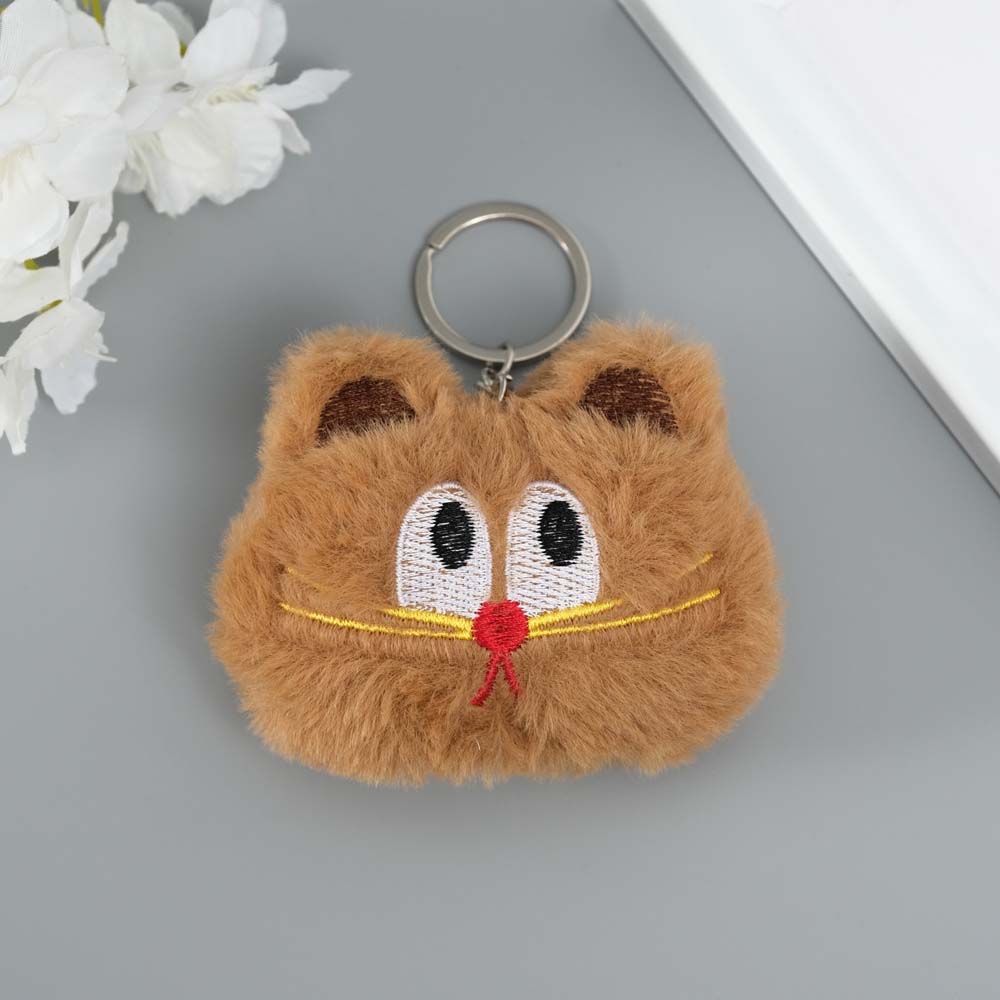 Брелок "пушистик. котик" 8х9х2,5см