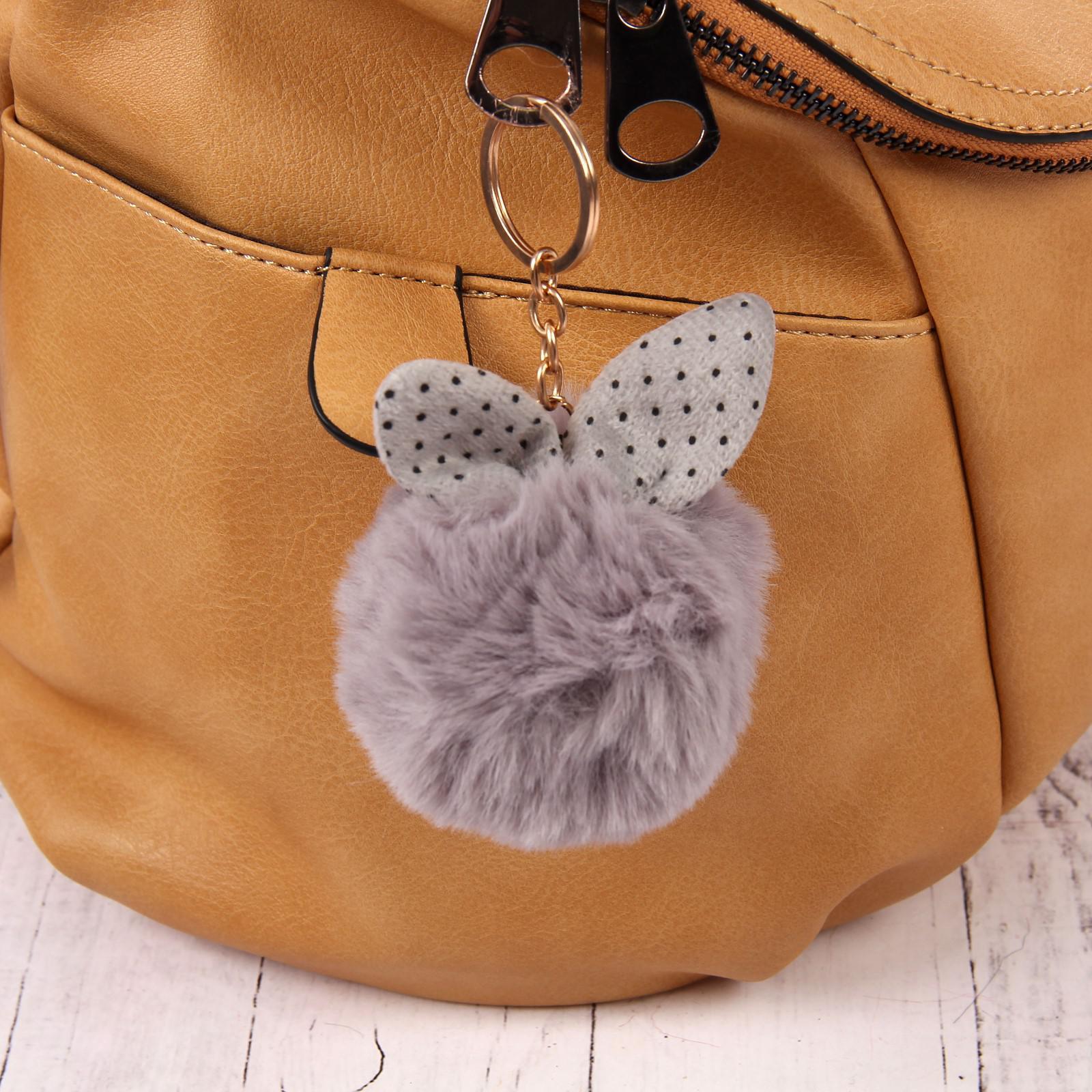 Брелок "пушистик. шарик с ушками" 8х8см